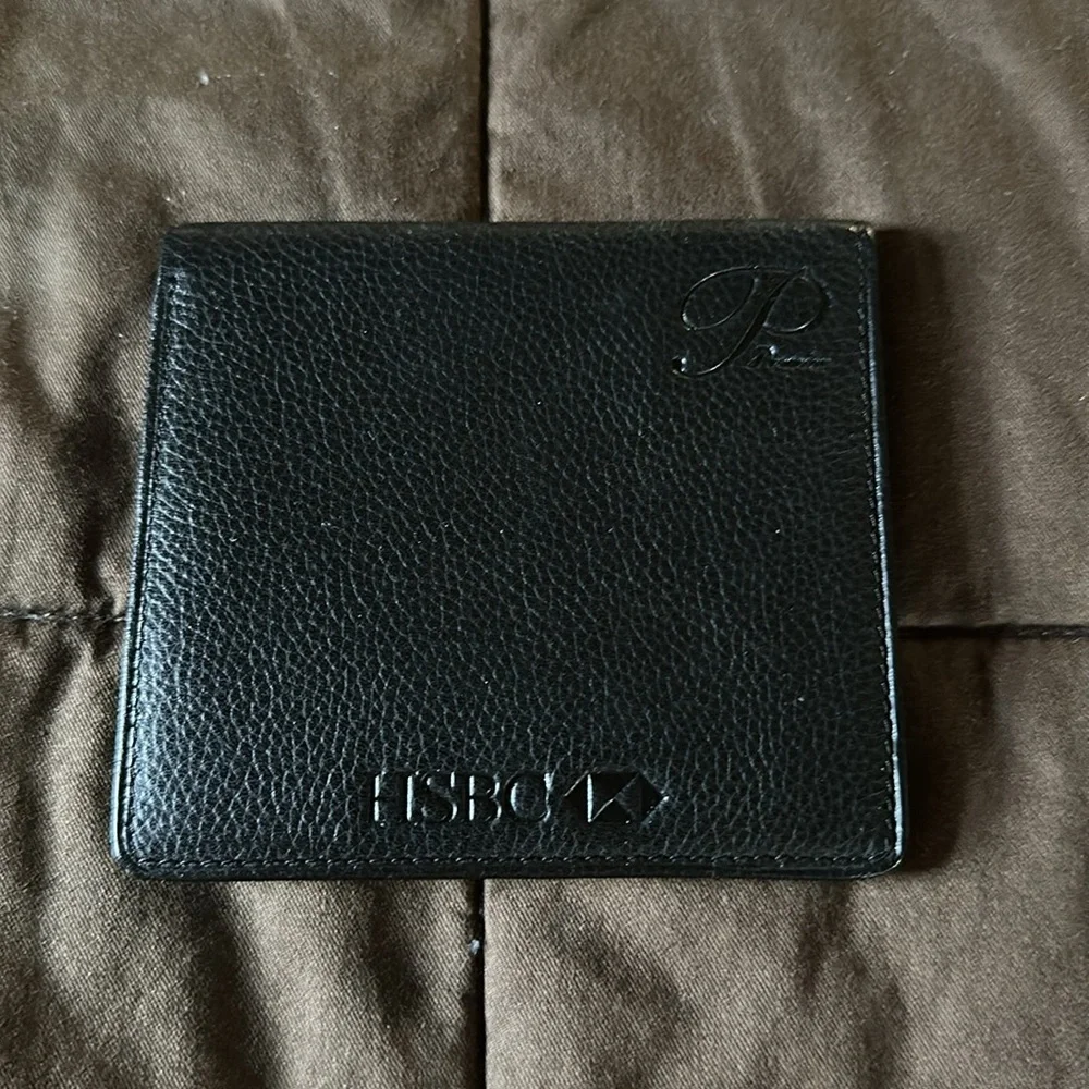 HSBC Premier Banking Leather Wallet & Checkbook Cover